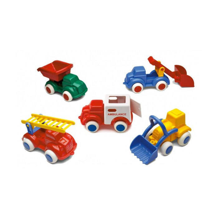 Set toys Vikingtoys Maxi trucks 1061-M8, Multicolour, 5 models, 14 cm