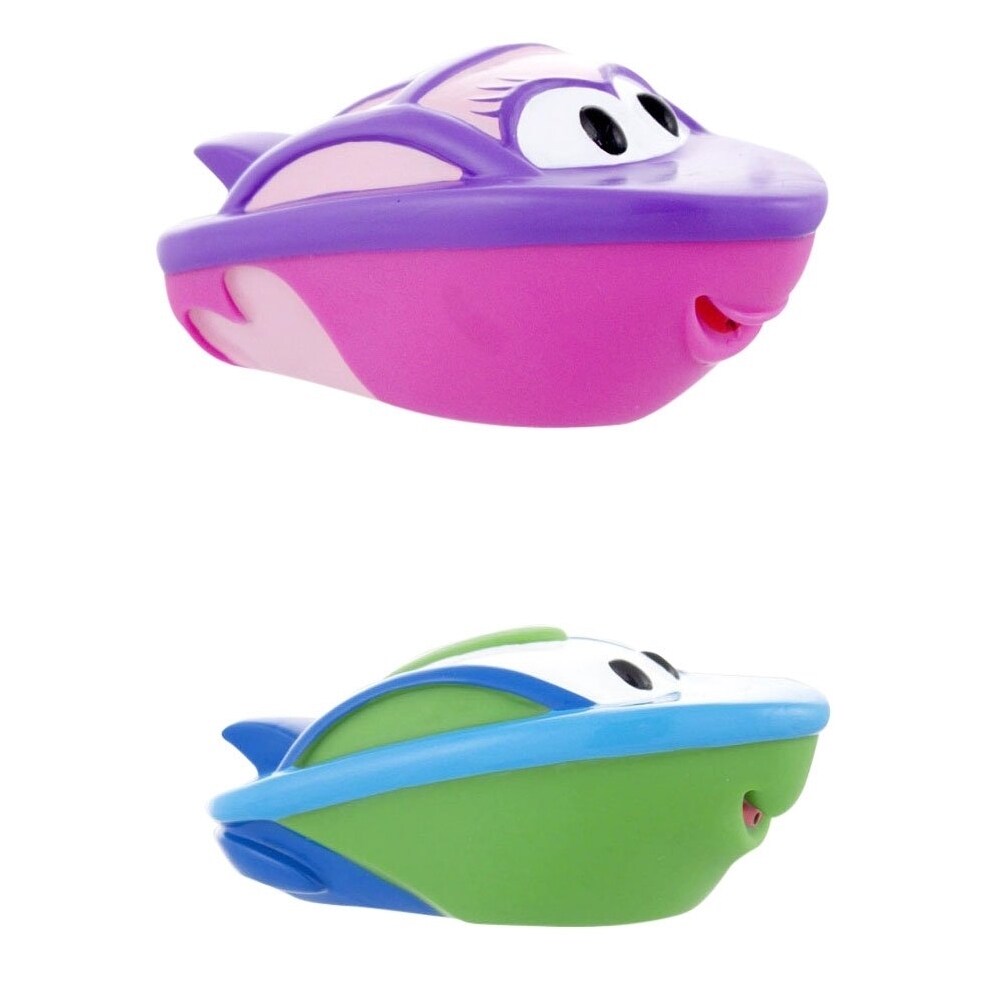 Set Jucarii pentru baie Sassy Harbor Town Squirters 10089B, Multicolor, 2 bucati