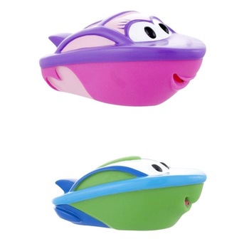 Set Jucarii pentru baie Sassy Harbor Town Squirters 10089B, Multicolor, 2 bucati Set Jucarii pentru baie Sassy Harbor Town Squirters 10089B, Multicolor, 2 bucati
