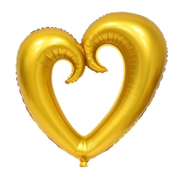 Balon Inima Cu Gaura, Auriu
