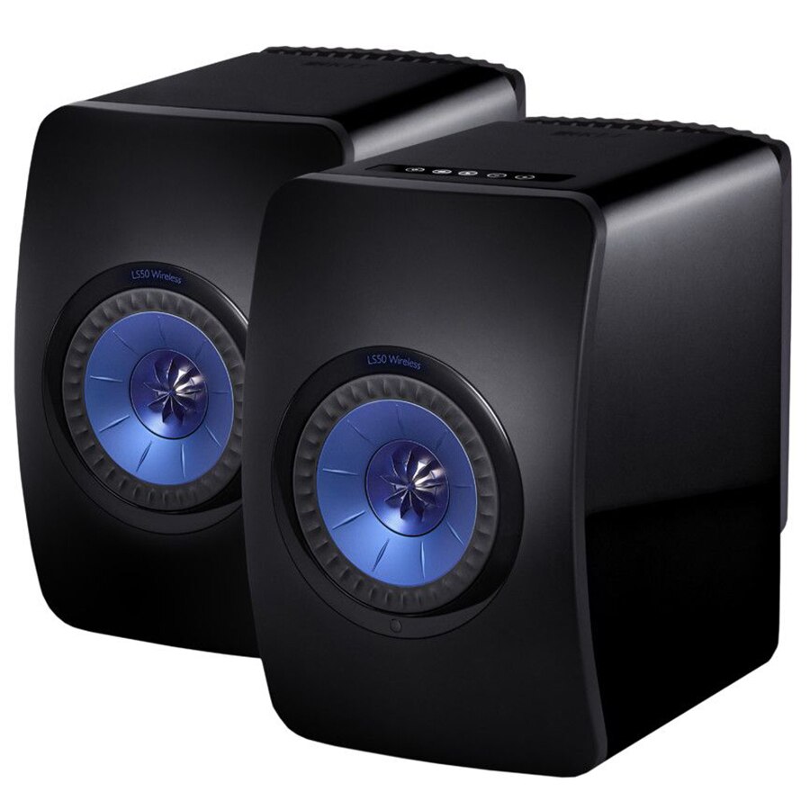 KEF LS50 ブラック Boxe active KEF LS50 Wireless, Piano Black Gloss - eMAG.ro