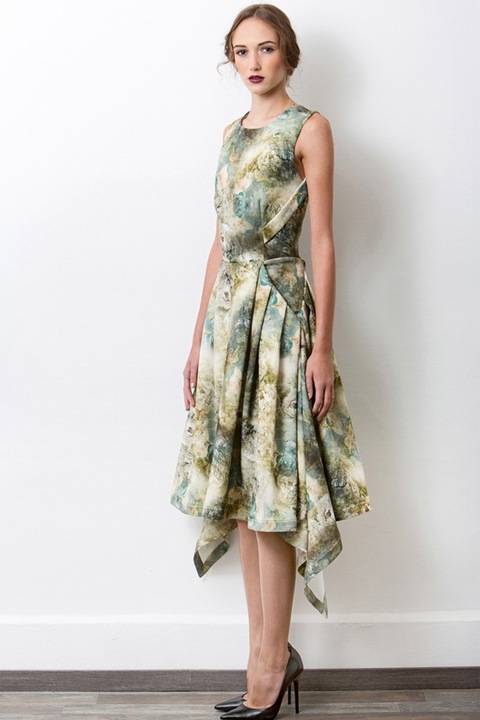 Annaeva, mintás hosszú női ruha, M