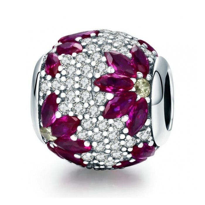 Talisman din argint Fuchsia Flower