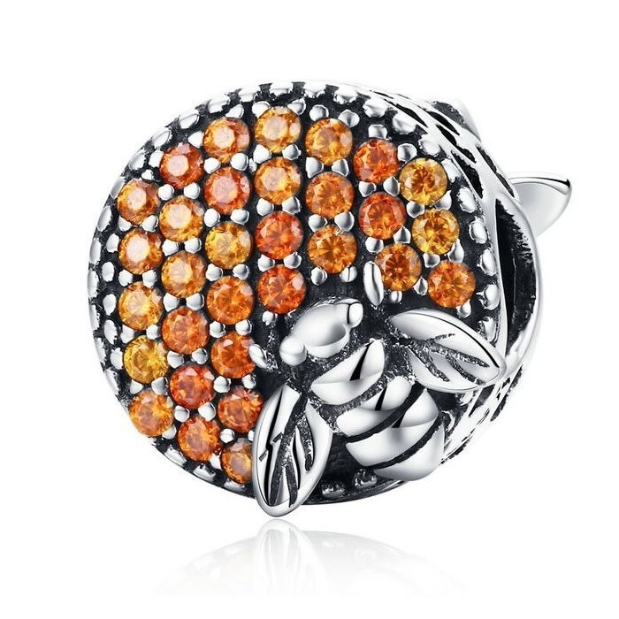 Talisman din argint Honeycomb