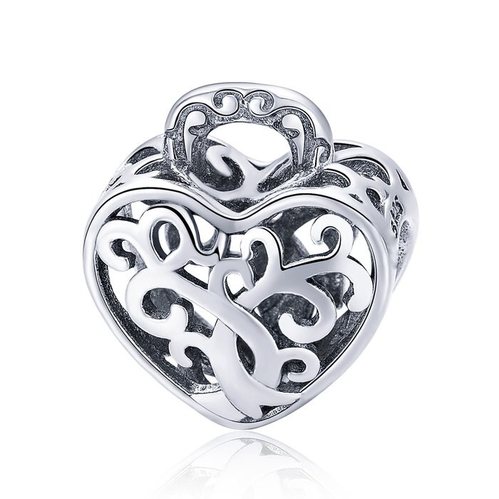 Talisman din argint Pave Tree Heart