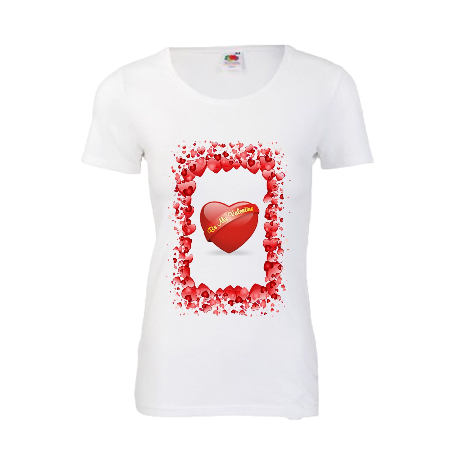 Tricou personalizat Fruit of the loom dama Valentine Day M