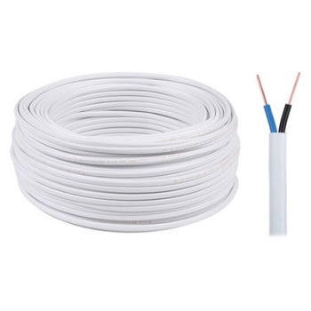 Cablu cupru YDYP 2 x 1.5 mm, 450/750V, 100 metri, Alb Cablu cupru YDYP 2 x 1.5 mm, 450/750V, 100 metri, Alb