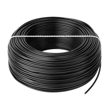 Conductor 1 x 0.75mm - 100 m - Cablu curent Cupru Litat, H05V-K, Negru Conductor 1 x 0.75mm - 100 m - Cablu curent Cupru Litat, H05V-K, Negru