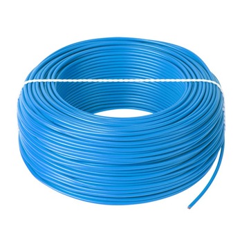 Conductor 1 x 0.5 mm - 100 metri - Cablu curent Cupru Litat, H05V-K, Albastru Conductor 1 x 0.5 mm - 100 metri - Cablu curent Cupru Litat, H05V-K, Albastru