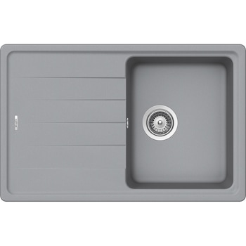 Chiuveta granit Schock Element D-100S Croma Cristalite 780 x 500 mm, adancime cuva 180 mm, reversibila, montare pe blat Chiuveta granit Schock Element D-100S Croma Cristalite 780 x 500 mm, adancime cuva 180 mm, reversibila, montare pe blat