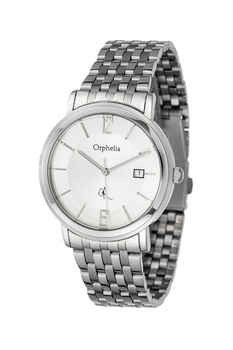 Orphelia, Ceas analog rotund cu bratara metalica, Argintiu Orphelia, Ceas analog rotund cu bratara metalica, Argintiu