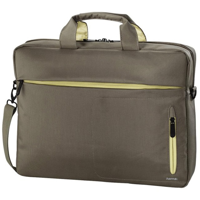 HAMA Laptop Bag Marseille Style, 15.6, Brown / Galben, HAMA-101785