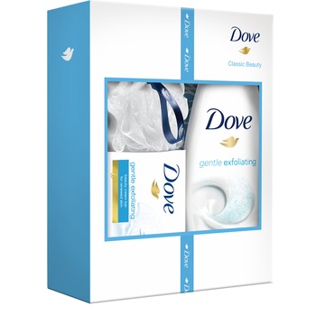 Set Dove Duo Classic Beauty: Gel de dus, 250 ml + Sapun, 100 g Set Dove Duo Classic Beauty: Gel de dus, 250 ml + Sapun, 100 g