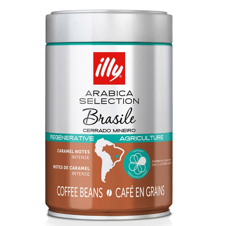 Cafea boabe illy Arabica Selection Brazilia, 250 gr.