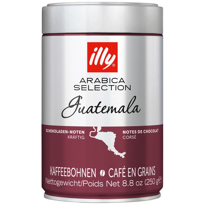 Cafea boabe illy Arabica Selection Guatemala, 250 gr.