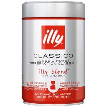 Cafea macinata illy Caffe Filtro, 250 gr Cafea macinata illy Caffe Filtro, 250 gr