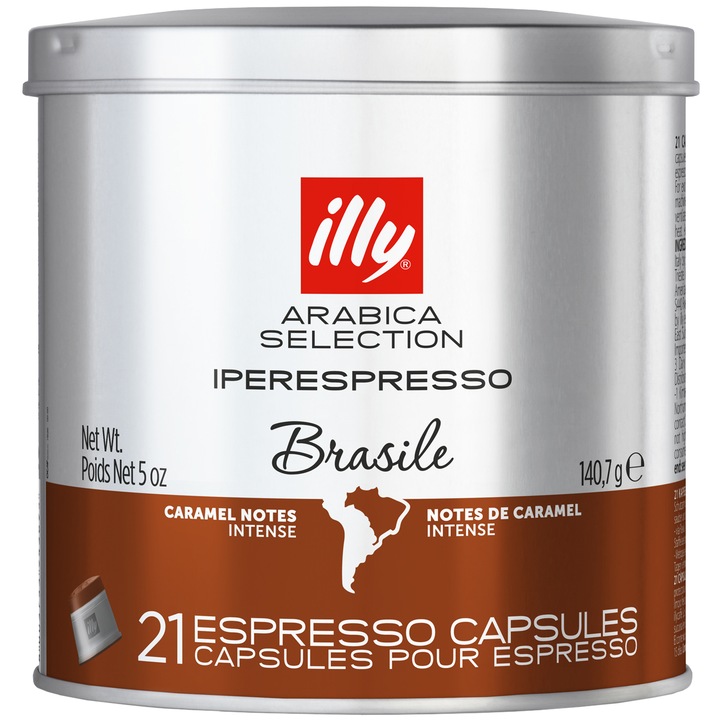Capsule Cafea illy Iperespresso Arabica Selection Brazilia 21 buc, 140.7 gr.