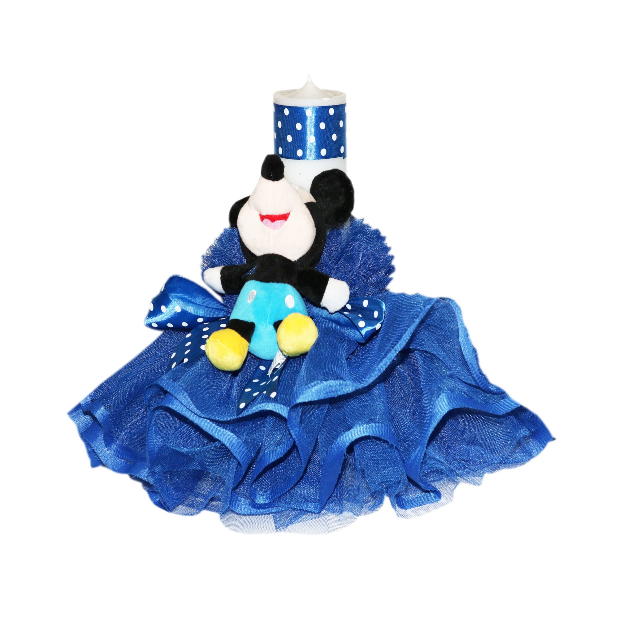 Lumanare pentru botez, albastru, 30x7 cm, dae2144