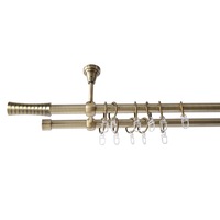 galerie metalica 200 cm pentru perdele cu prindere in tavan dubla model ramses grosime 19 mm auriu antic kit complet imagen 49_0_
0