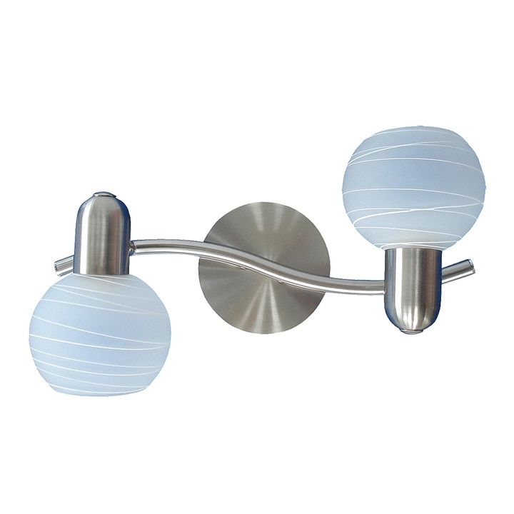 Plafoniera tip spot 2xE14 crom satinat Aurel Rabalux 6342