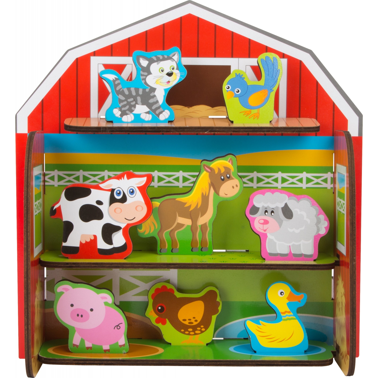 Set de constructii din lemn ferma