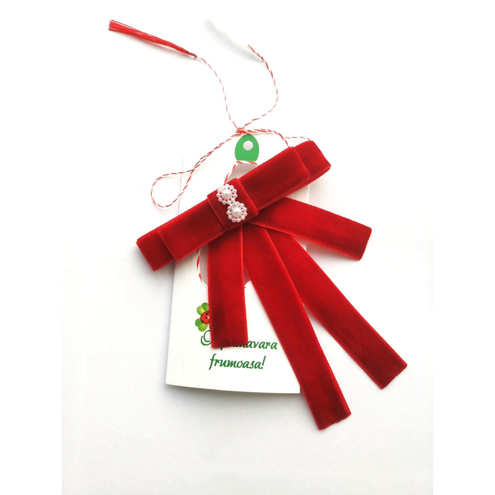 Martisor brosa jabou rosu