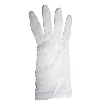 Manusi din dantela elastica,eleganta, D&J Exclusive, Alb Manusi din dantela elastica,eleganta, D&J Exclusive, Alb