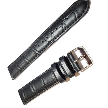 Curea ceas piele naturala , 18 mm, Neagra Curea ceas piele naturala , 18 mm, Neagra