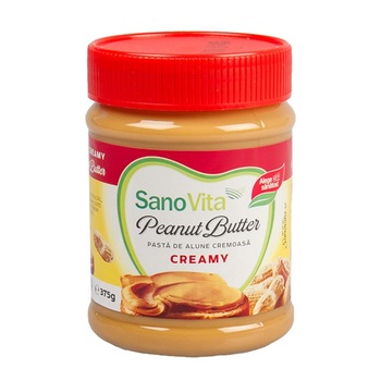 Unt de arahide cremos, Sano Vita, 375g Unt de arahide cremos, Sano Vita, 375g