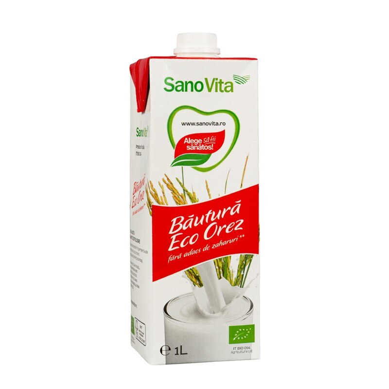 Lapte de orez Bio, Sano Vita, 1L