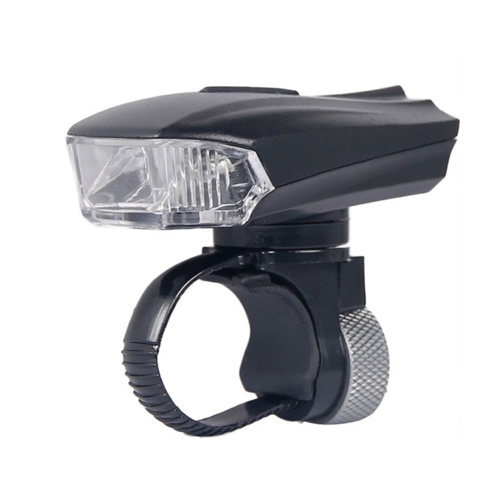 CARSONS Intelligens fényszóró, Kerékpárhoz / robogóhoz, 3 LED, 400 lumen, Újratölthető USB, Fekete