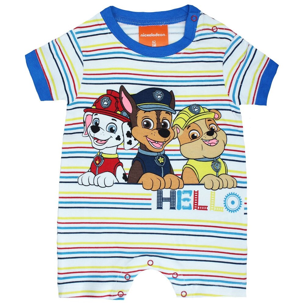 Salopeta maneca scurta, Hello, albastra-3 luni