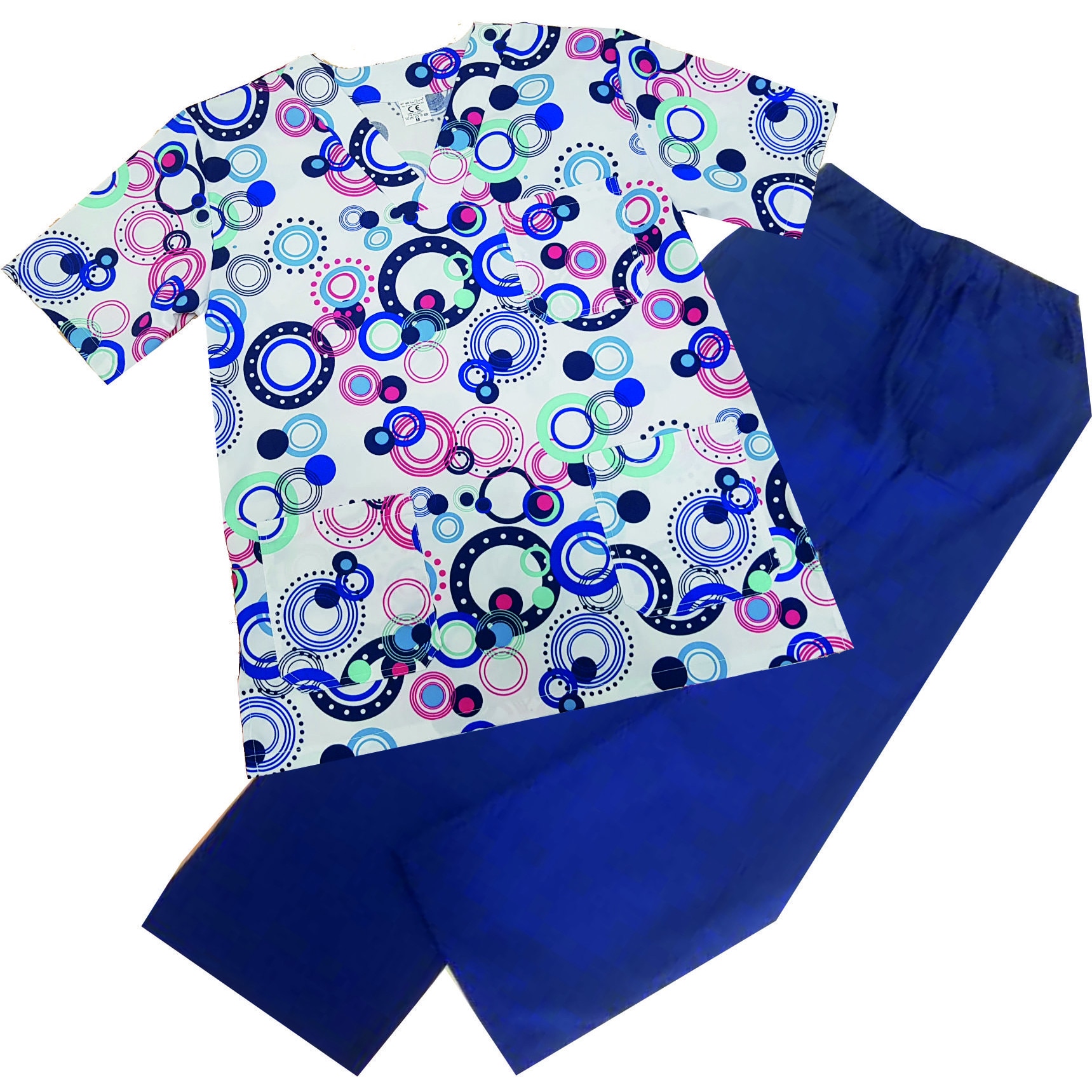 Costum medic, multicolor figurine cercuri, masura M