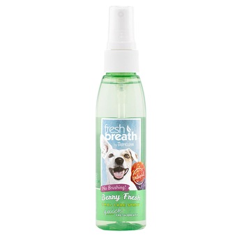 Spray pentru respiratie proaspata Tropiclean Fresh Breath, aroma de fructe de padure, 118ml Spray pentru respiratie proaspata Tropiclean Fresh Breath, aroma de fructe de padure, 118ml