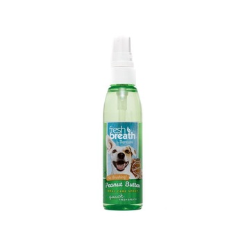Spray pentru respiratie proaspata Tropiclean Fresh Breath, aroma de unt de arahide, 118ml Spray pentru respiratie proaspata Tropiclean Fresh Breath, aroma de unt de arahide, 118ml