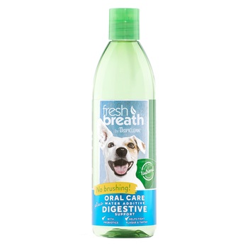 Aditiv apa pentru caini Tropiclean Fresh Breath, respiratie proaspata si digestie sanatoasa, 473ml Aditiv apa pentru caini Tropiclean Fresh Breath, respiratie proaspata si digestie sanatoasa, 473ml