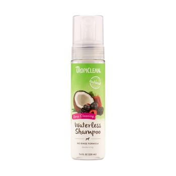 Sampon uscat pentru caini Tropiclean Deep Cleaning, 220ml Sampon uscat pentru caini Tropiclean Deep Cleaning, 220ml