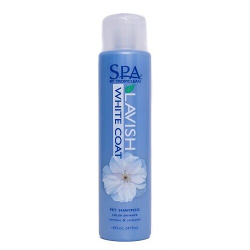 Sampon pentru blana alba Tropiclean Spa White Coat, 473ml