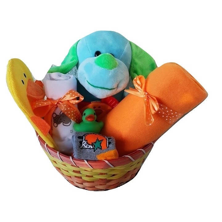 Cos Colorat Pentru Bebelusi Catelus Jucaus, 9 Piese