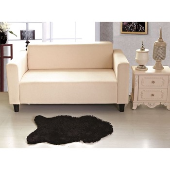 Covor pentru Living, dormitor, hol , Pufos, negru, ATS, 55x90 cm Covor pentru Living, dormitor, hol , Pufos, negru, ATS, 55x90 cm