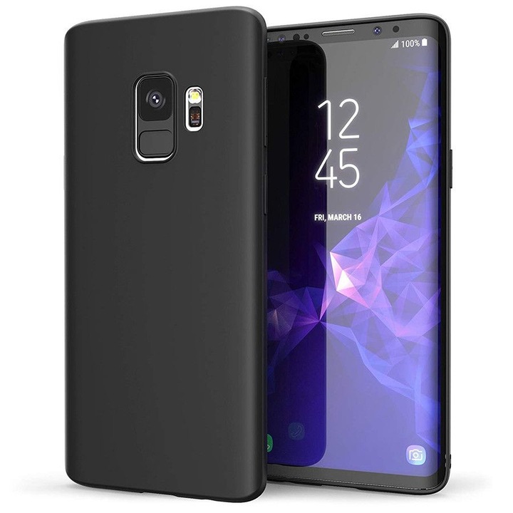 Кейс с матов ефект за Samsung Galaxy J6 2018 Plus черен, силиконов