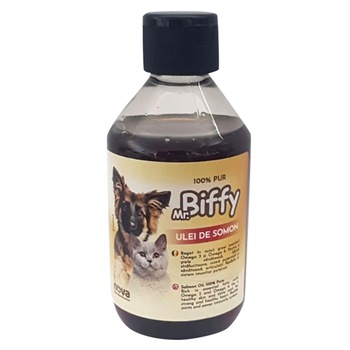 Ulei de somon Mr. Biffy, 250 ml Ulei de somon Mr. Biffy, 250 ml