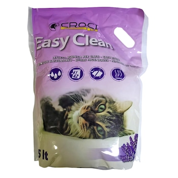 Asternut igienic pentru pisici Easy Clean, Silicat Lavanda, 7.5 L Asternut igienic pentru pisici Easy Clean, Silicat Lavanda, 7.5 L