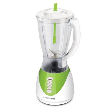 Blender Esperanza, 450W, 1.5L, 5 trepte, cutite otel inoxidabil, Alb/Verde Blender Esperanza, 450W, 1.5L, 5 trepte, cutite otel inoxidabil, Alb/Verde