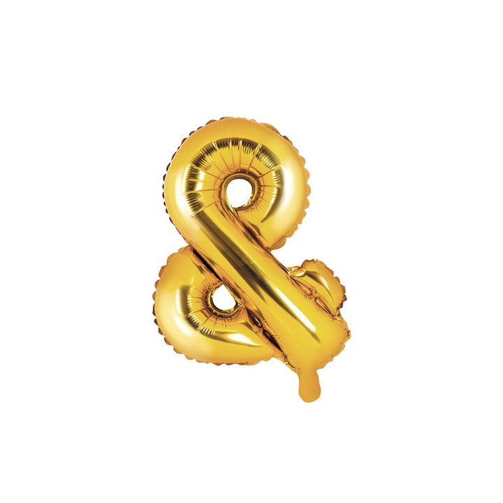 Балон Foil &, златист, 35 см, PartyMag