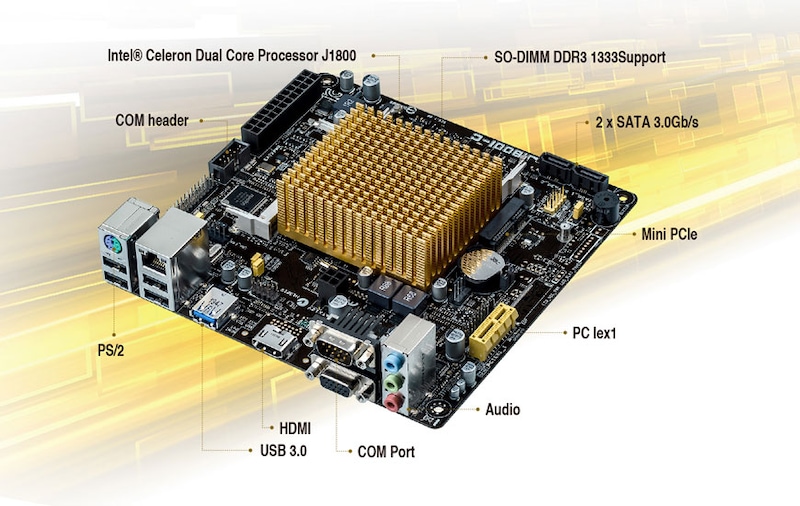 Placa de baza Asus J1800I-C/CSM, Socket 1170