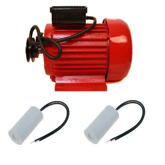 Set Motor electric monofazat 1.5 Kw 2800 Rpm Micul Fermier + Condesatori de 250 si 450