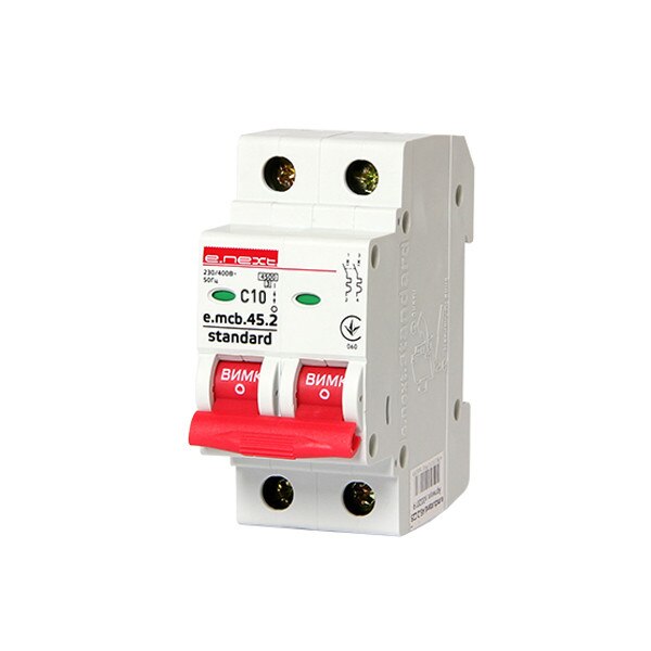 Siguranta automata E-next 2P C10 4.5kA