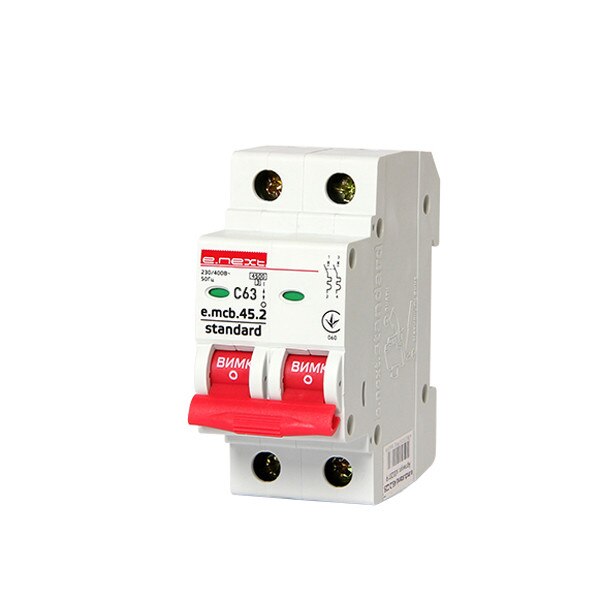 Siguranta automata E-next 2P C63 4.5kA