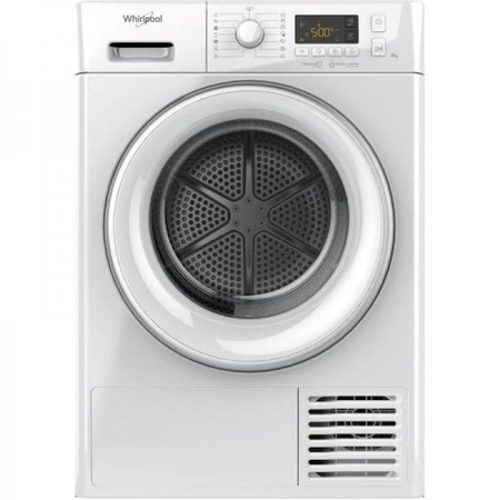 Uscator de rufe Whirlpool FreshCare+ FTM229X2WSY, Pompa de caldura, 9 kg, 6th Sense, Display LCD, Motor Inverter, Clasa A++, Alb